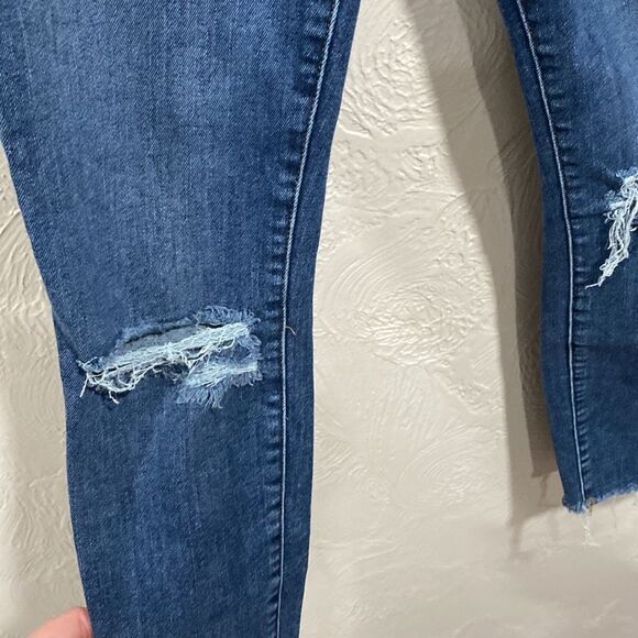 FRAME Denim Le High Raw Hem Skinny Jeans Size 27 - Picture 3 of 7